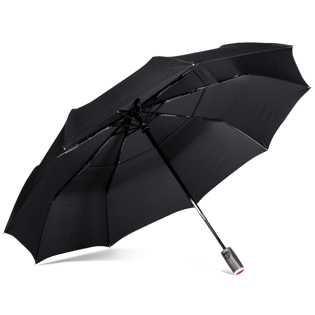 LifeTek Traveler 45 FX2 - Double Canopy Travel Umbrella - Durable